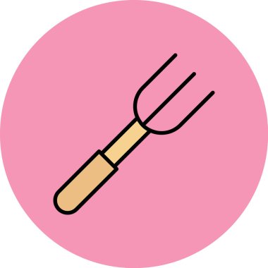 Bir barbekü simgesinin vektör çizimi