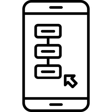 Cep telefonu vektör çizimi