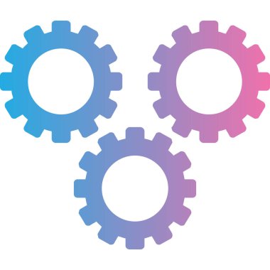 Vites simgesi vektör çizimi tasarımı