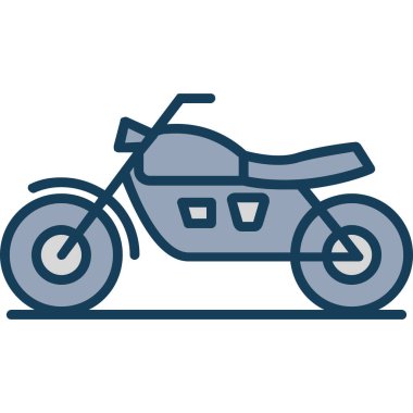 Motorsiklet. Web simgesi basit tasarım