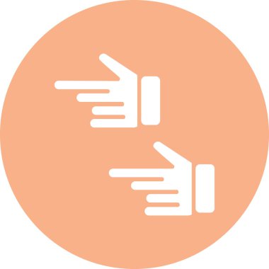 el simgesi vektör illüstrasyonu