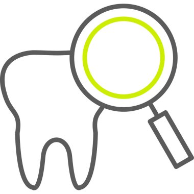 diş simgesi vektör illüstrasyonu