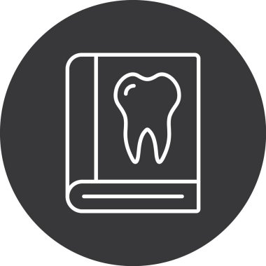 diş simgesi vektör illüstrasyonu