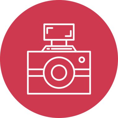 kamera simgesi vektör illüstrasyonu