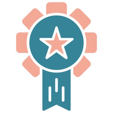 ödül madalya vektör simgesi kolayca düzenleyebilirsiniz