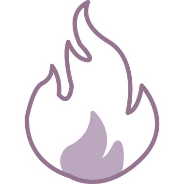 Alevler. Web simgesi basit illüstrasyon