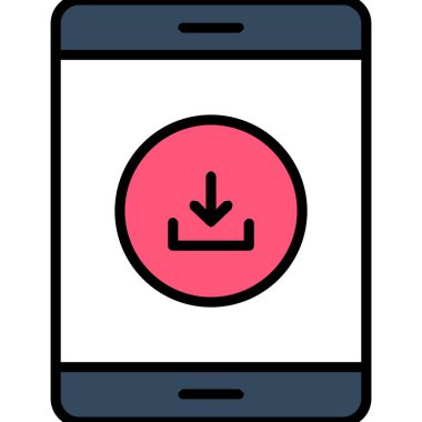 Telefon simgesi vektör illüstrasyonu