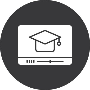 vektör mezuniyeti ve dizüstü bilgisayar simgesi