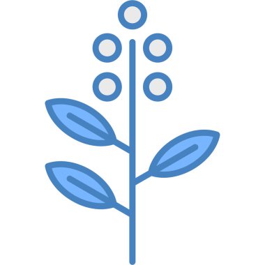 Bitki. Web simgesi basit illüstrasyon