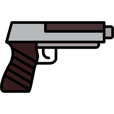 Silah silah ikonu. vektör illüstrasyonu