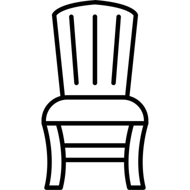 Sandalye simge, anahat stili