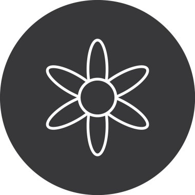 Çiçek. Web simgesi basit illüstrasyon