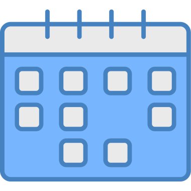 Takvim. Web simgesi basit illüstrasyon