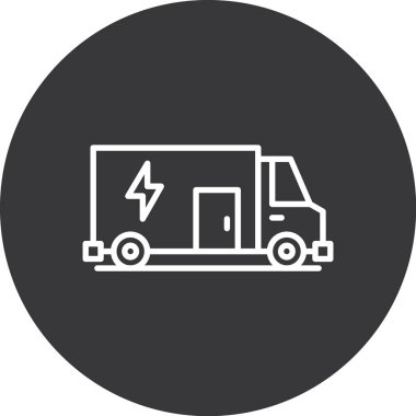 Modern oto tamir simgesinin vektör illüstrasyonu