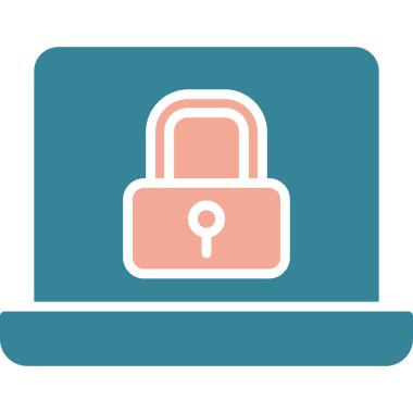 Kilit. Web simgesi basit illüstrasyon