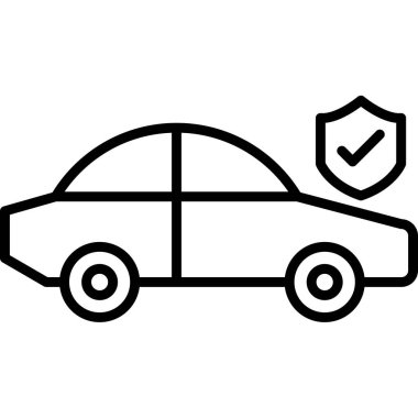 Araba sigortası simgesi, taslak biçimi