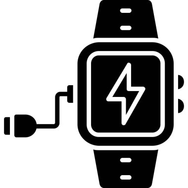 smartwatch simgesi, vektör illüstrasyonu