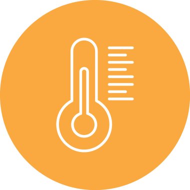 termometre simgesi vektör illüstrasyonu