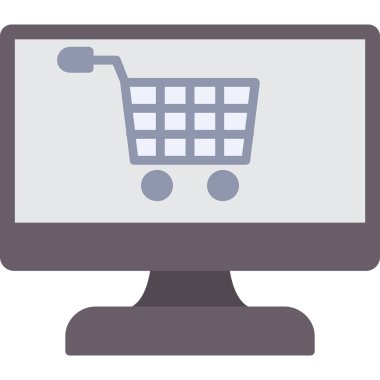 Dizüstü bilgisayar ile alışveriş sepeti