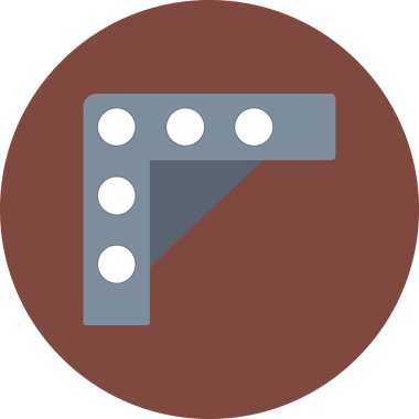 İzole edilmiş tek bir yol simgesinin vektör çizimi