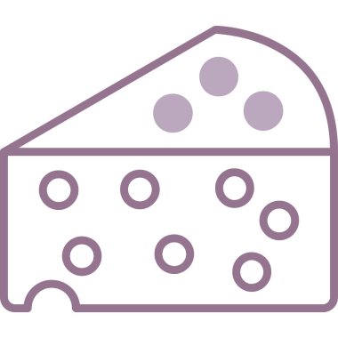 Peynir. Web simgesi basit illüstrasyon