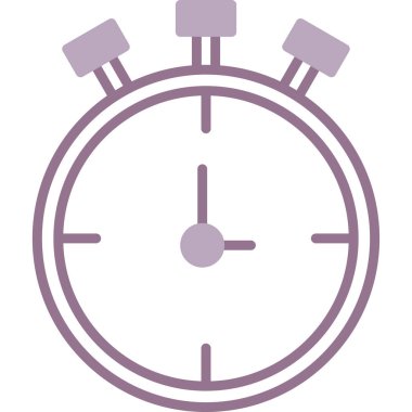 Kronometre Web simgesi basit illüstrasyon