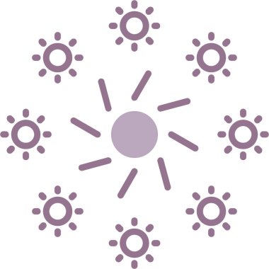 Kar Tanesi simgesi, vektör illüstrasyonu