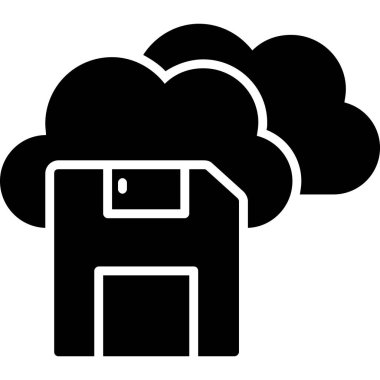 Bulut simgesinin vektör illüstrasyonu