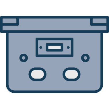 kaset teyp vektör simgesi