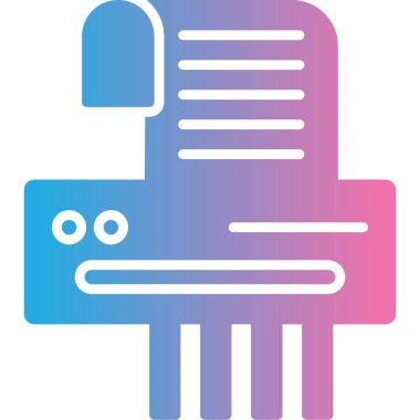 Bir robot simgesinin vektör illüstrasyonu