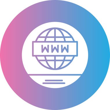 Web simgesi, vektör illüstrasyonu