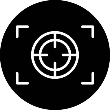 Hedef simgenin vektör illüstrasyonu