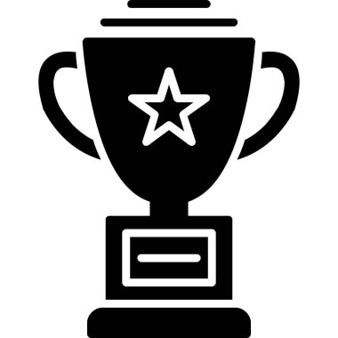 Trophy Kupası simgesi, basit tarzı