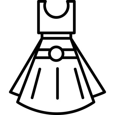 Elbise. Web simgesi basit illüstrasyon