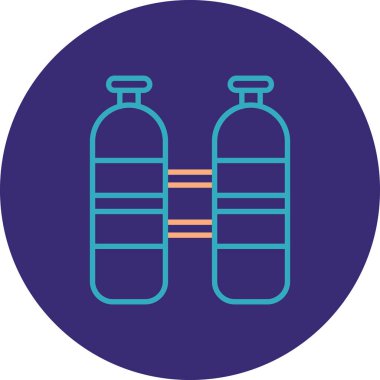 Modern gaz ikonunun vektör illüstrasyonu