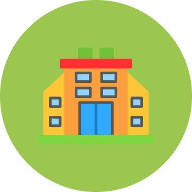 Bina. Web simgesi basit tasarım