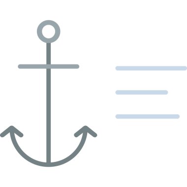 çapa simgesi vektör illüstrasyonu