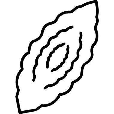 Ağaç yaprağı ekolojisi doğa ikonu ana hatlar biçiminde