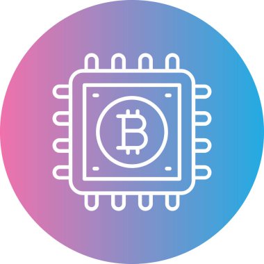 vektör illüstrasyon Bitcoin simgesi