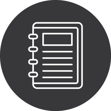 Belge simgesinin vektör illüstrasyonu