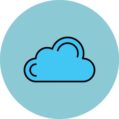 Bulut. Web simgesi basit tasarım