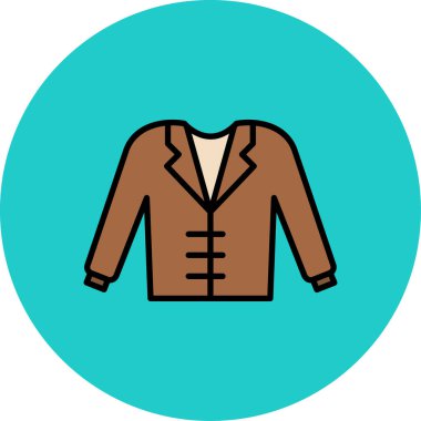 Ceket simge vektör çizim