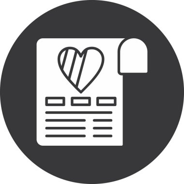 vektör illüstrasyonu, kalp simgesi