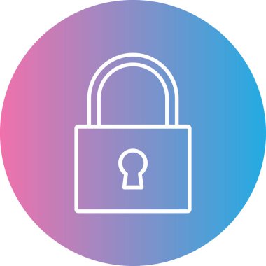 ikon vektör illüstrasyonunu kilitle