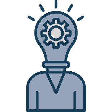 Ampul fikri taslak biçiminde yaratıcı simge