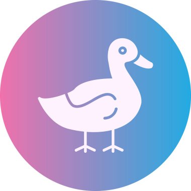 Kuş simgesinin vektör illüstrasyonu