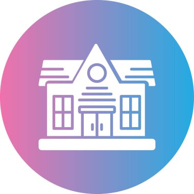 okul simgesi vektör illüstrasyonu