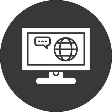 seo modern simgesinin vektör illüstrasyonu