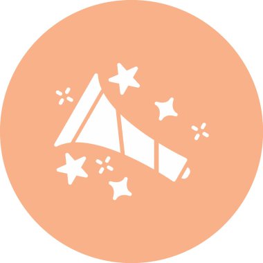 Çadır simgesinin vektör illüstrasyonu