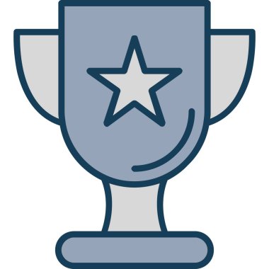 ödül ödülü simgesi doldurulmuş ana hatlarıyla